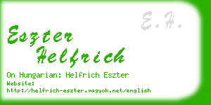 eszter helfrich business card